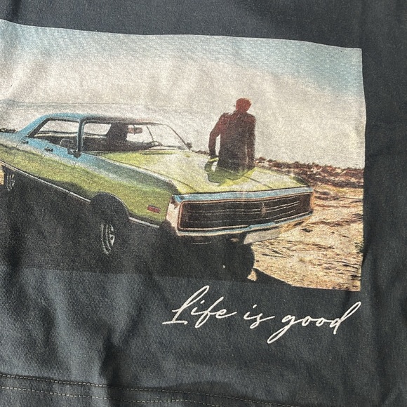 Urban Nation Grey graphic print crop top women’s size L - Picture 5 of 8